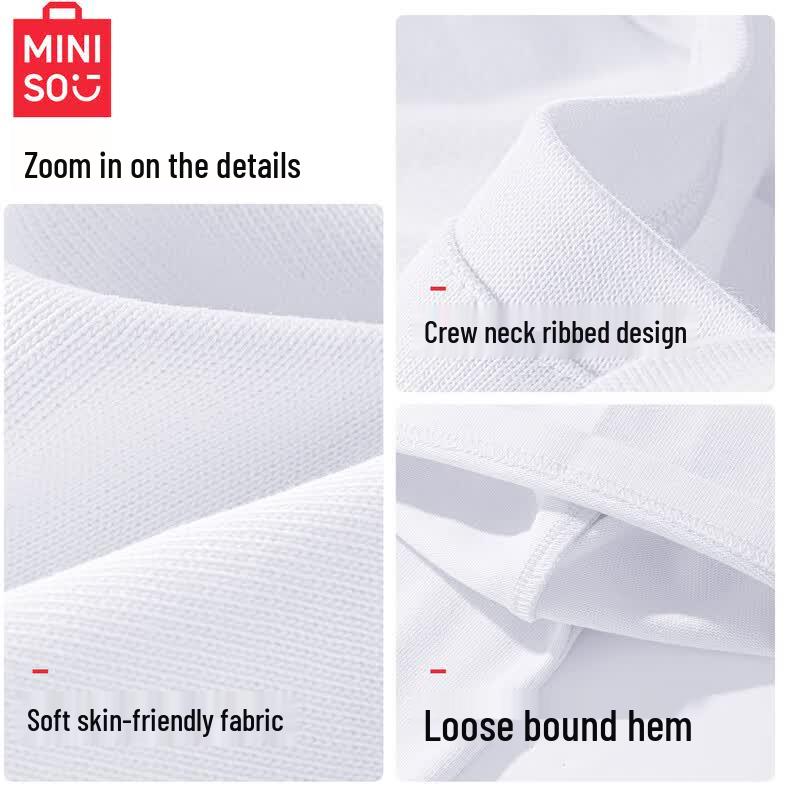 MINISO Girls' Cotton Short Sleeve Sportswear Set