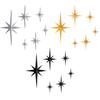 3D-Printed Material 3D Star Wall Art Modern Home Decor Dust-Resistant Design