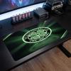 Celtic FC Theme Pattern Mouse Pad, Soccer Logo Design XXL Gaming Desk Mat Non-Slip Computer Mouse Pad