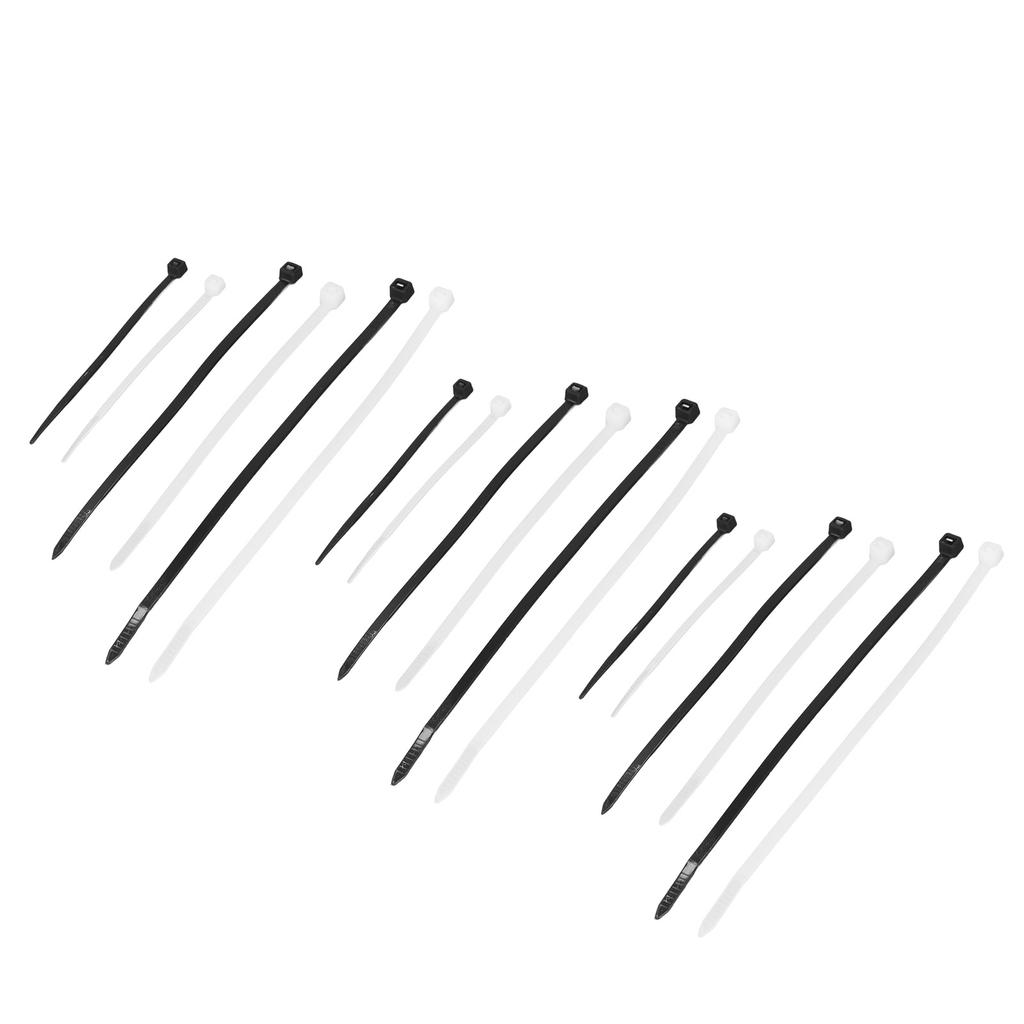 400Pcs Cable Zip Ties Nylon Self Locking Assorted Sizes Wire Cord Management Tool 4 6 8in