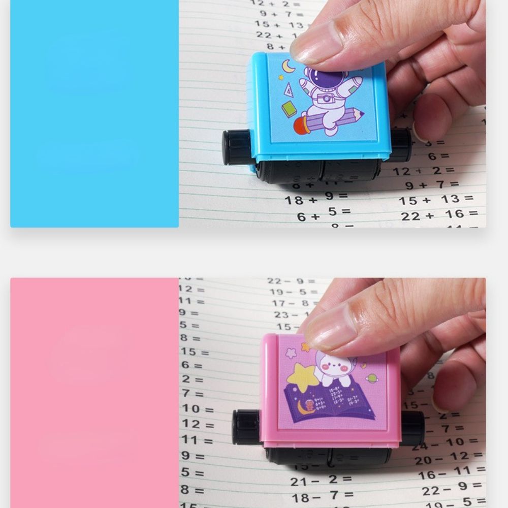Student Stationery Math Calculate Math Practice Roller Number Rolling Stamp Arithmetic Stamp