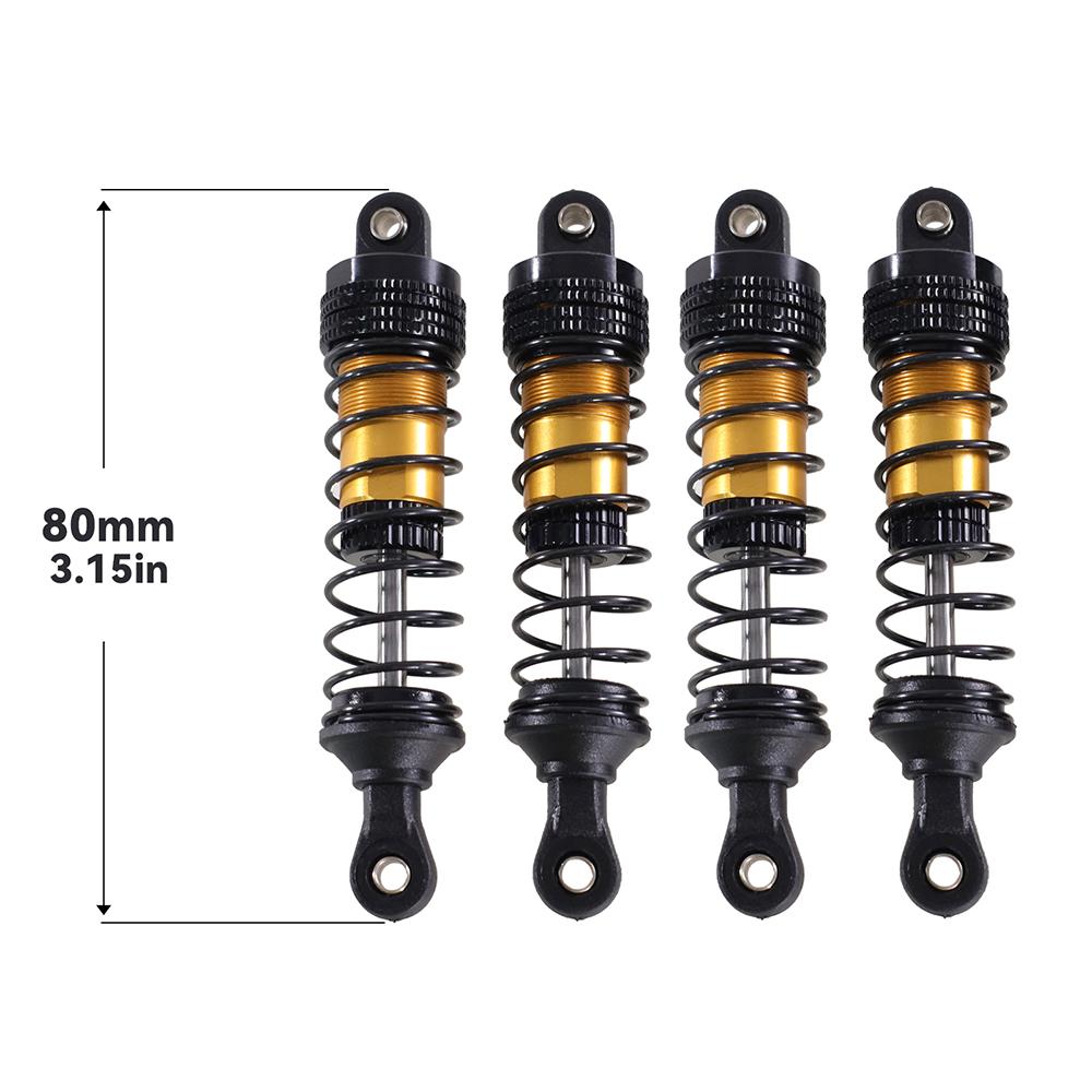 Upgraded Shock Absorber For SCY 16101 16102 Pro Wltoys 124008 144001 124017 MJX Hyper Go 16207 16208 16210 14301 14210 RC Car