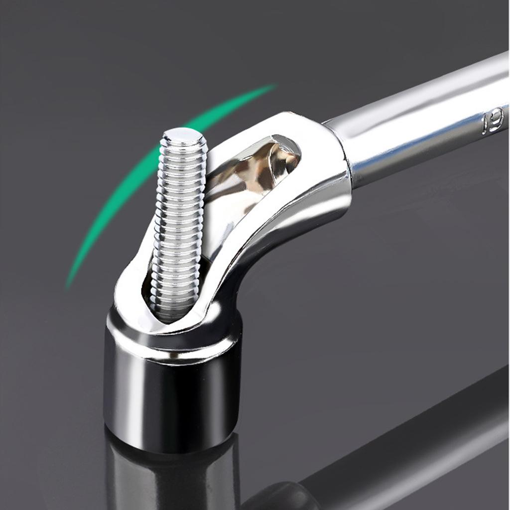 L Shaped Angled Hex Socket Wrench Steel Double Ended Elbow Tubular Socket Spanner for Mechanic Repair Tool 6/8/10/12mm