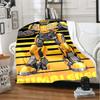 Cartoon Mecha Warrior - Transformers Pattern Fashion Flannel Blanket, Living Room, Bedroom, Sofa Insulation Blanket, Bed Blanket