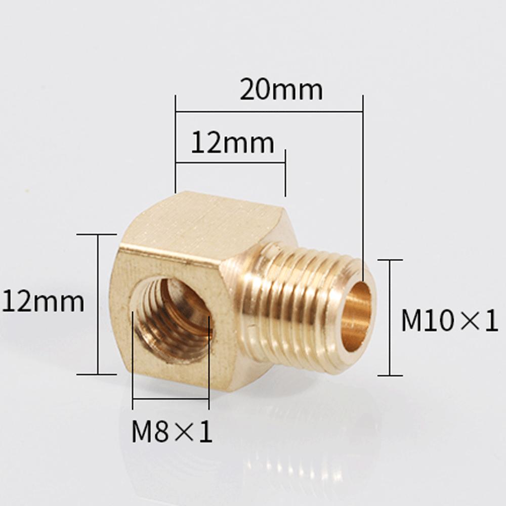 M6 M8 M10 1/8" 1/4" 3/8" BSP Female Male Brass 90 Degree Elbow Pipe Fitting Coupler Connector Water Lubrication Tubing Block