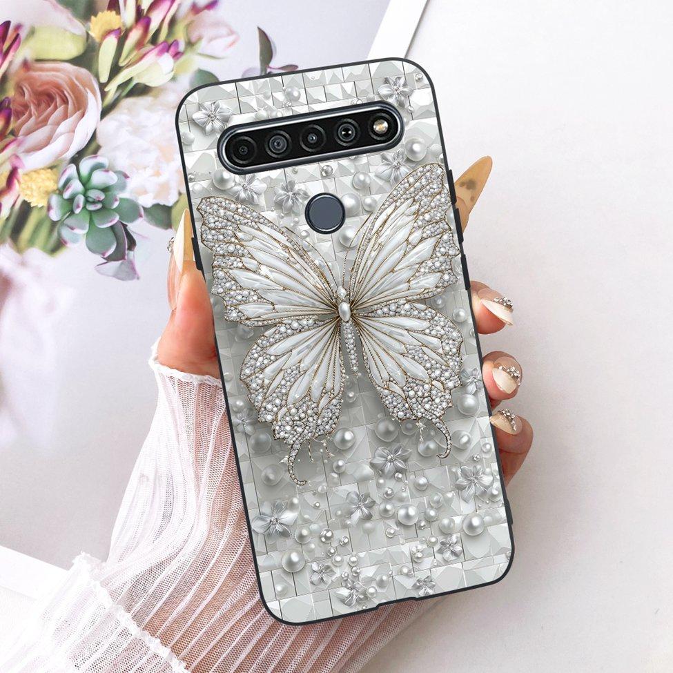 Casing For LG K41S 2020 Cover Silicone Cute Fashion Butterfly Funny Painted Phone Case LM-K410 LMK410EMW LM-K410EMW