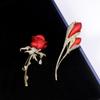 Elegant  Rose Flower Brooches Lapel Pins Jewelry Decoration