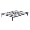 Bed Base - 120x200 Cm - Metal Frame - Solid and Comfortable - Quick Assembly - 2 X 9 Wide Slats of 12.5 Cm