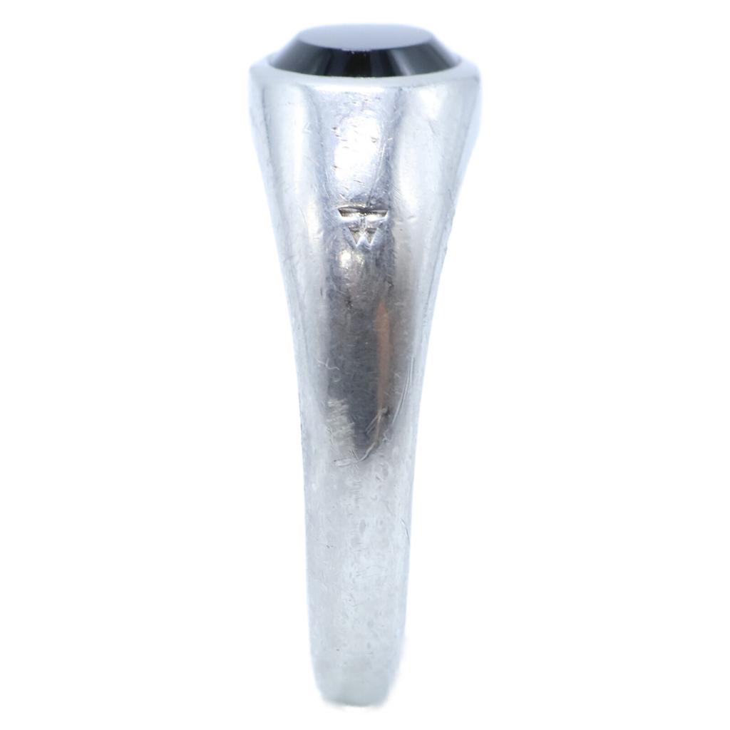 TOMWOOD SV925 Joe Polished Onyx Joe Ring Blue Hawk Eye Ring Ring Silver / OnyxUsed