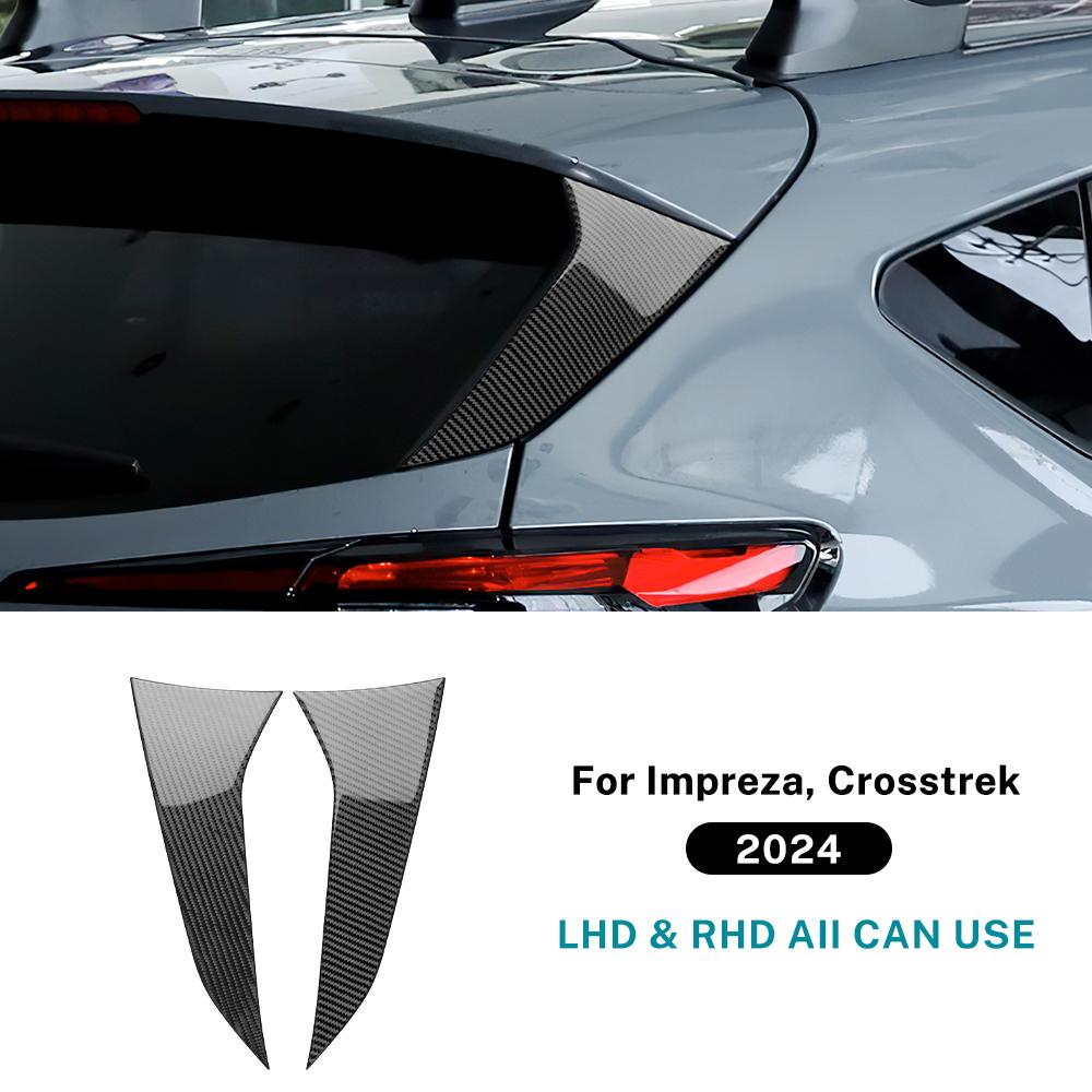 Настоящая мягкая карбоновая наклейка для Subaru Crosstrek 2025 Impreza 2025 Автомобильная полоса-молдинг заднего крыла RHD LHD Аксессуары