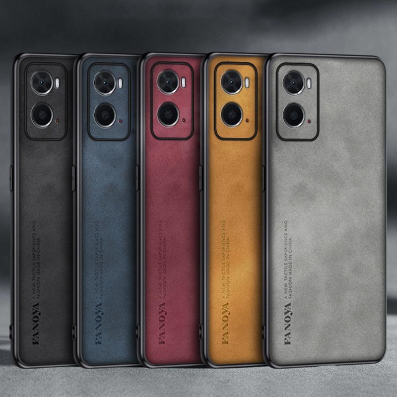Роскошный чехол для телефона из искусственной кожи для OPPO A36 A76 A96 4G, матовая противоударная силиконовая накладка с полной защитой для OPPO A96 5G