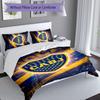 3pcs Club Atlético Boca Juniors Duvet Cover Set, Includes 1 Duvet Cover and 2 Pillowcases,Skin-Friendly&Comfortable Fabric,Suitable Bedding Sets