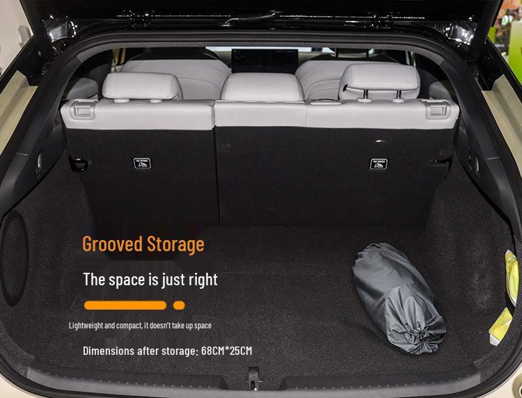 XPeng P7+ Car Mattress: Automatic Inflatable Bed for Trunk and Rear Seat Sleeping.