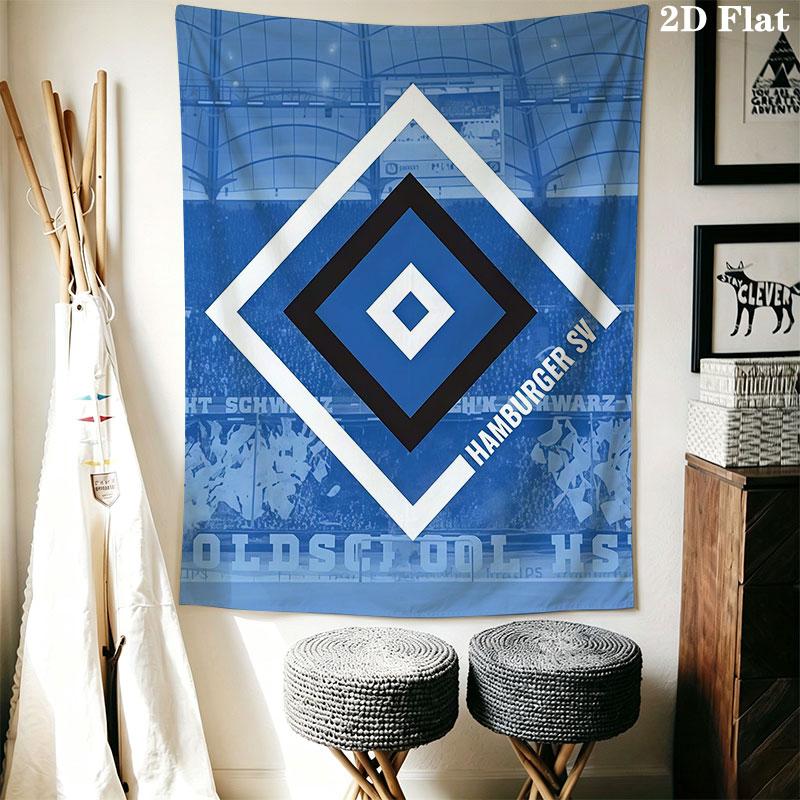Hamburger SV Wall Hanging Printed Fabric Blanket Decorative Tapestries for Bedroom Living Room Home Decor
