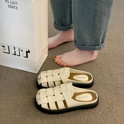 CRLAYDK Клоги для женщин Мюли Туфли Удобные нарядные сандалии с закрытым носком Летние повседневные тапочки для ходьбы Пляжные шлепанцы