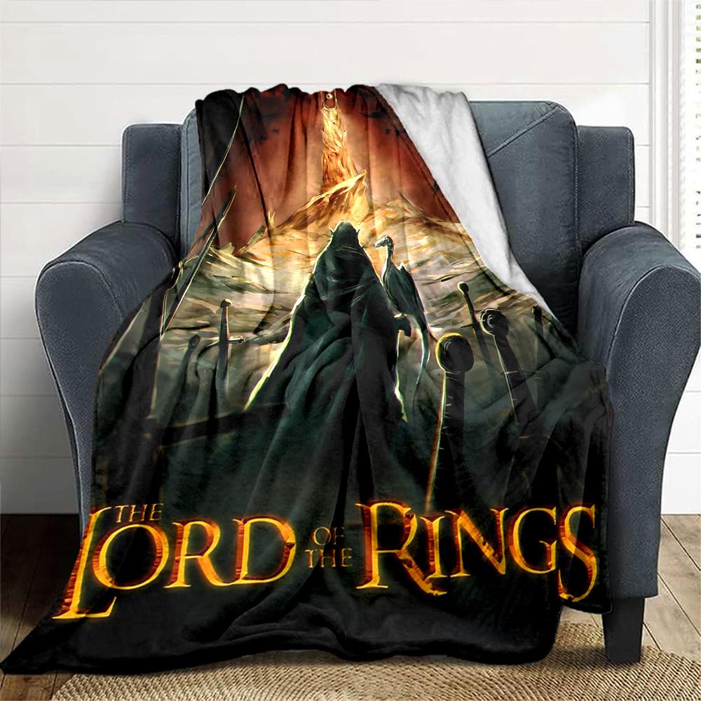 1pc The Lord of the Rings Flannel Blanket Soft Warm Throw for Home, Office, Travel, All-Season Cozy Bedding Gift L1378
