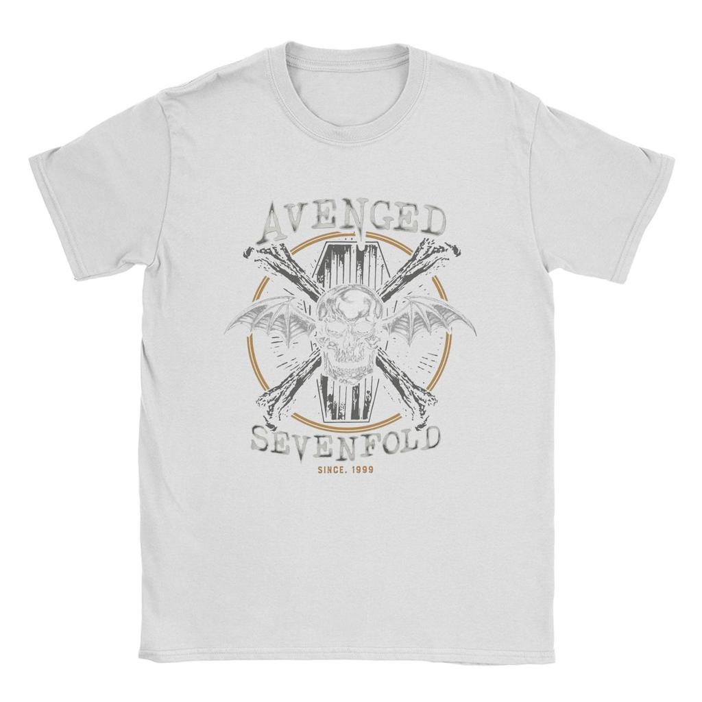 Мужские футболки Avenged Sevenfold Awesome Pure Cotton Tees Футболка с коротким рукавом Crewneck Одежда Лето