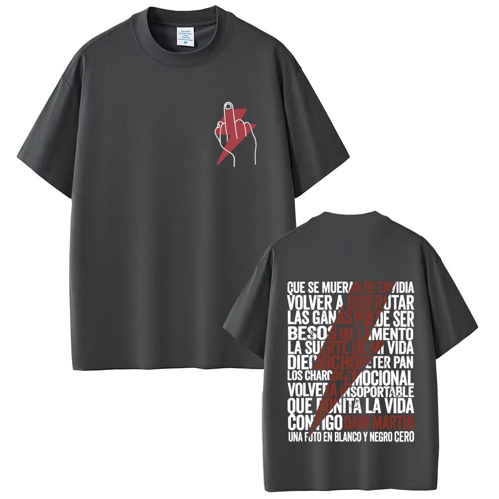 Dani Martin La Montana Rusa Graphic Tshirt 2026 summer Men Women Fashion Short Sleeve Male Casual High Quality Soft Cotton Top
