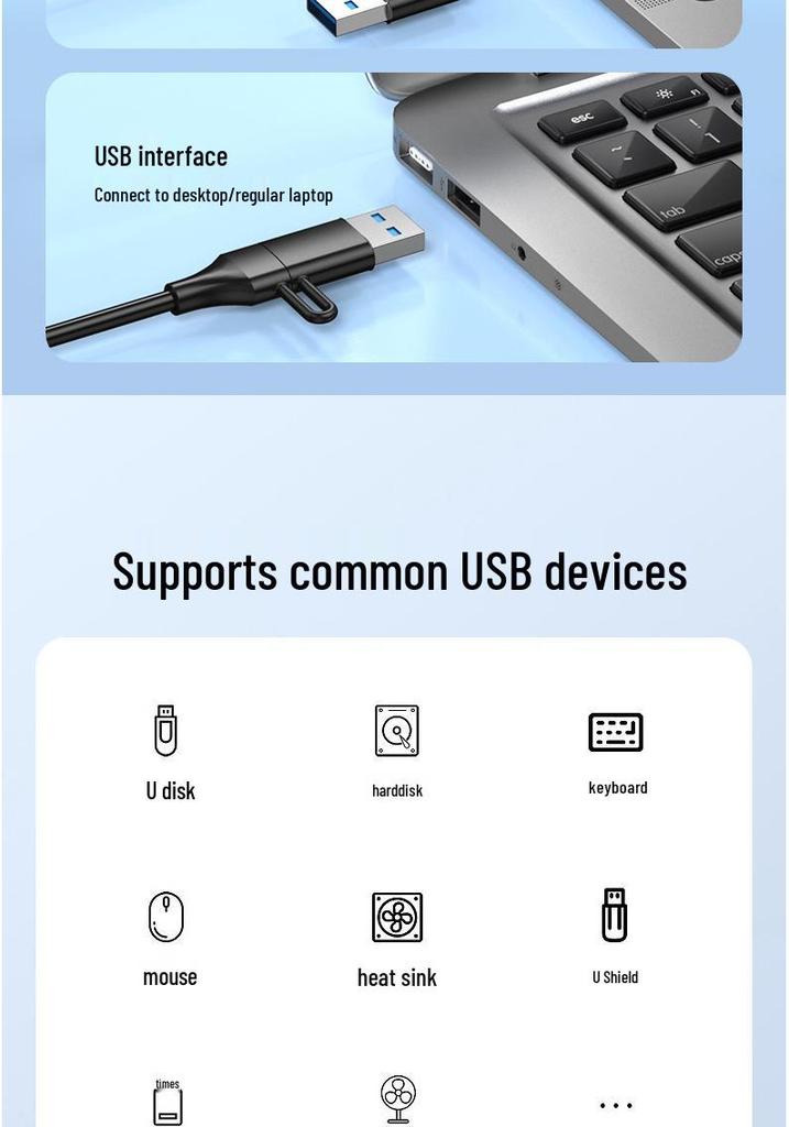 10-портовый USB 3.0 концентратор-расширитель для ноутбуков, телефонов и настольных компьютеров