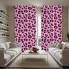 Классические шторы с розовым леопардовым принтом, шторы-кулиски 30*65, для спальни и гостиной, украшение дома, украшение комнаты