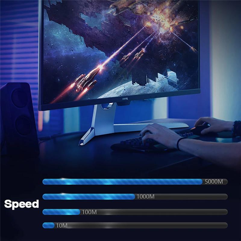 USB to Ethernet Adapter 5Gbps Type C (Thunderbolt 4/3 Compatible) to RJ45 Network Card Compatible for NAS Macbook Laptop