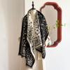 Luxury  Winter Women'S Cashmere Scarf - Abstract Printed Tasseled Shawl Wrap, Pashmina Bandana & Elegant Poncho