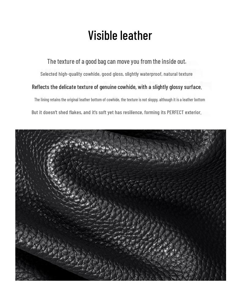 Женская универсальная сумка из натуральной кожи - Модная сумка через плечо и на плечо, Верхний слой коровьей кожи, Большая вместимость