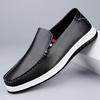 Высококачественные лоферы из спилковой кожи, модные, на мягкой подошве, удобные, офисная обувь для бизнеса, мужские слипоны на плоской подошве, обувь для вождения