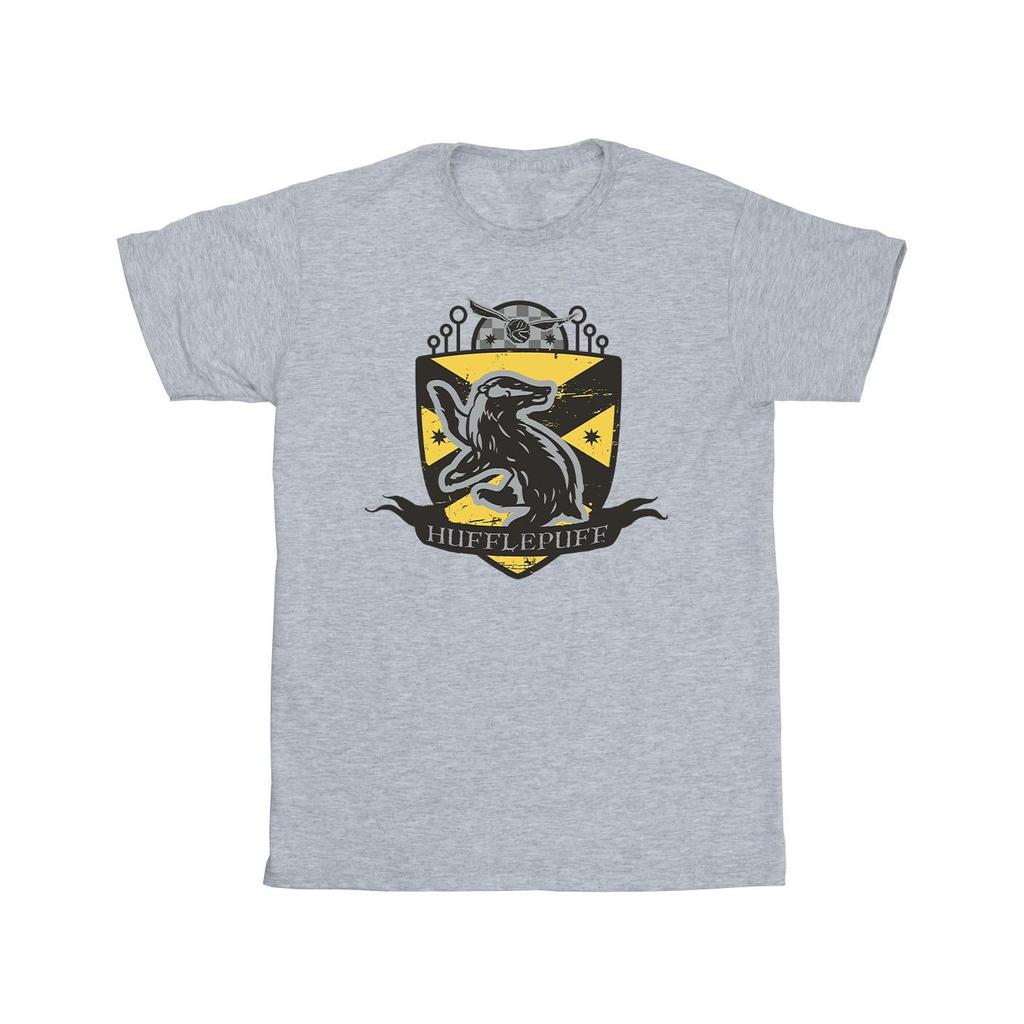 Harry Potter Mens Hufflepuff Chest Badge T-Shirt