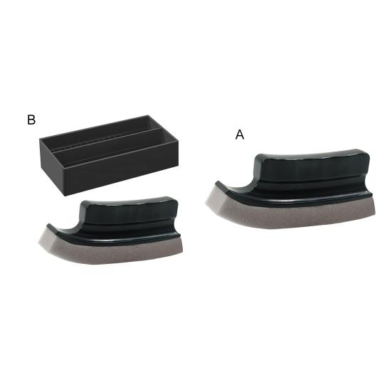 Щетка для чистки бороды с эргономичной ручкой, портативная мужская губка для стрижки бороды, настольный очиститель для бороды, инструменты