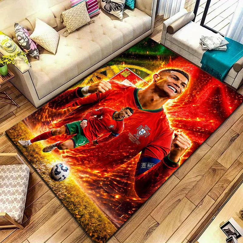 CR7 Cristiano Ronaldo Carpet Rug for Living Room Bedroom Home Sofa Decoration,Kids play Non-slip Floor Mat