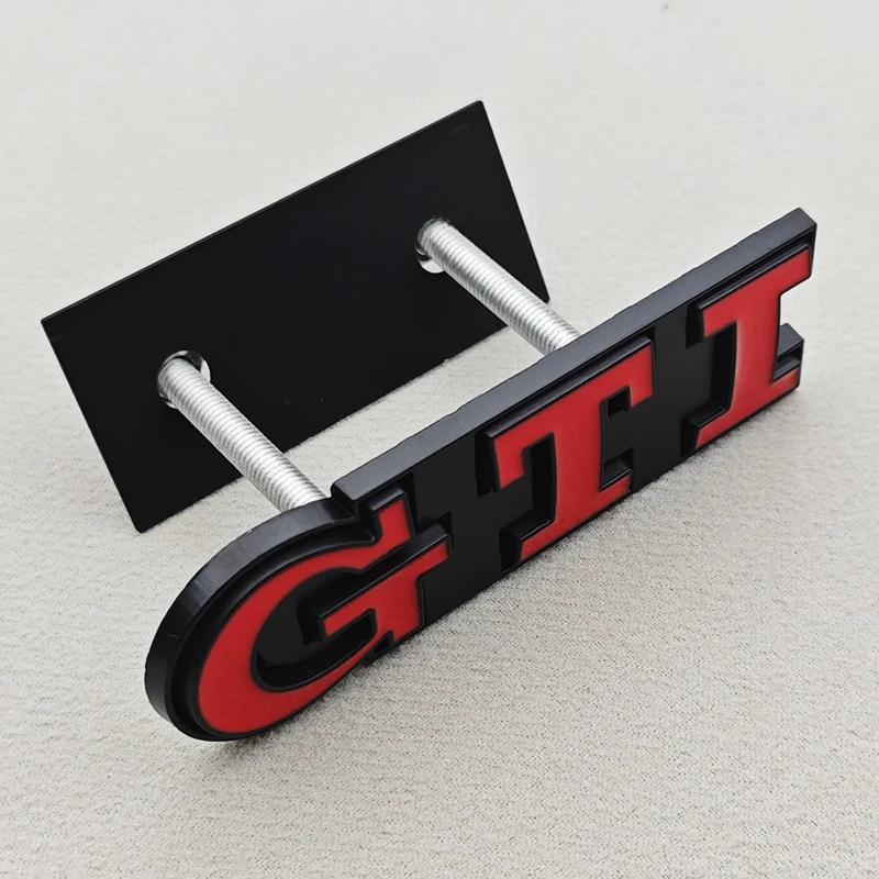 Golf 3 4 MK3 MK4 2026 Hot For VW VOLKSWAGEN 3D Metal Logo GTI Car Front Grille Badge Emblem For Volkswagen Polo Typ 9N3 6R AW Go