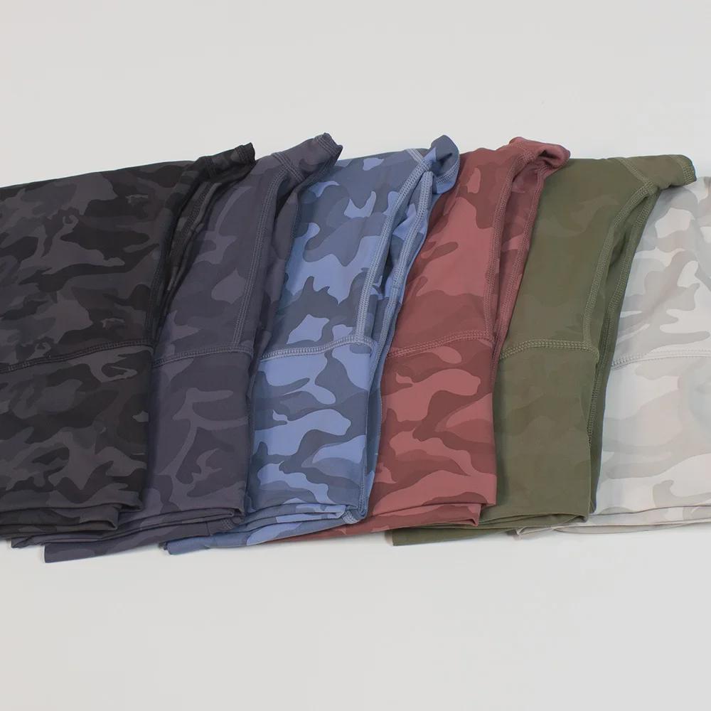 Штаны для йоги с камуфляжным принтом шести цветов — ощущение комфорта, длина девять точек для занятий спортом и ночных пробежек