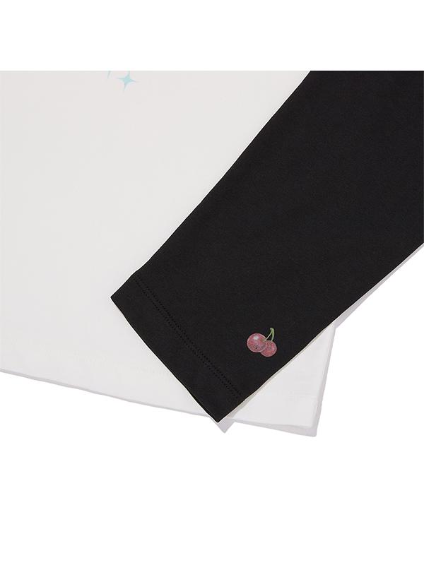 KIRSH Mellow Graphic Raglan Long Sleeve [White]