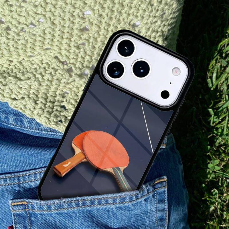 Table Tennis Sport Phone Case For iPhone 17 AIR 16 Pro Max 15 14 Pro 11 12 13 Shockproof Silicone Cover