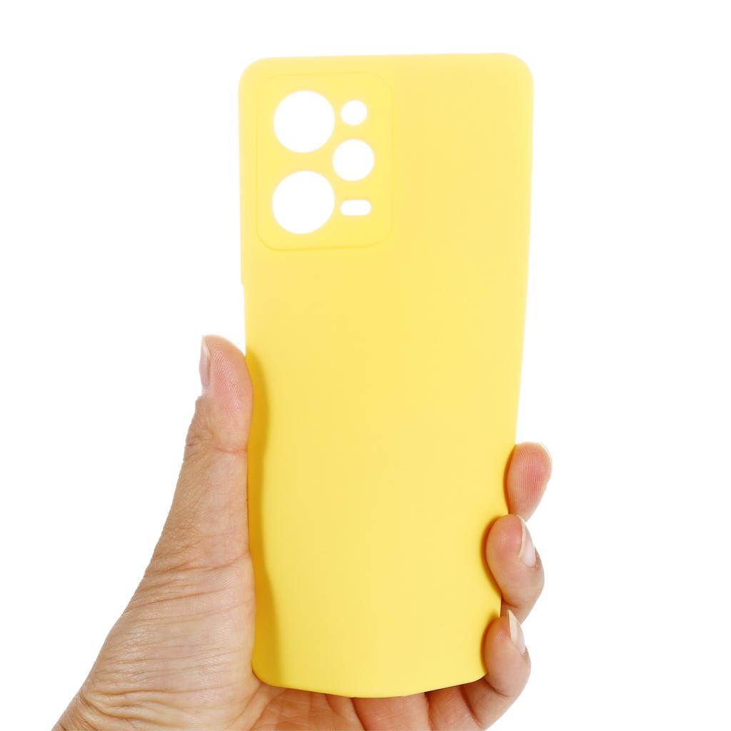 Phone Case for Xiaomi Redmi Note 12 Pro Speed 5G/Poco X5 Pro 5G Liquid Silicone Soft Lining Cover with Strap