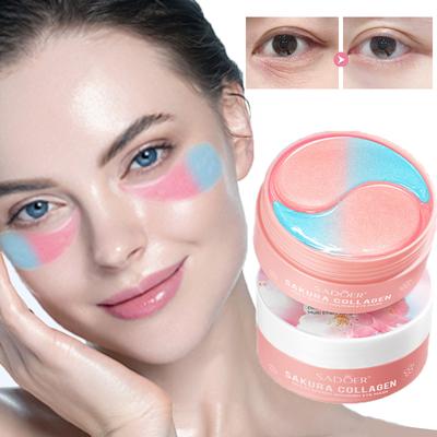 Патчи для кожи вокруг глаз 60 шт. Маска для глаз - лечение отеков и темных кругов под глазами, уменьшение мешков под глазами и разглаживание морщин, подушечки для ухода за кожей вокруг глаз