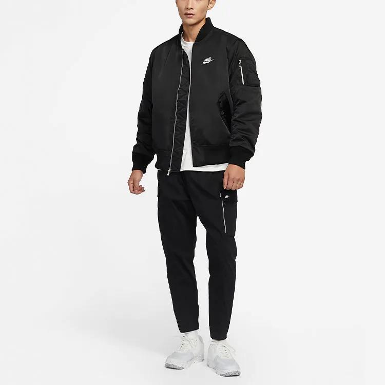 Nike Куртки Мужские Черные С Воротником-стойкой Умеренного Прямого Кроя (унисекс) Куртки DD6506 010