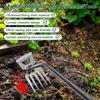Садовый культиватор Инструмент для прополки из марганцевой стали Эргономичная ручка Грабли для рыхлой почвы Прочная V-образная вилка Ручной садовый инструмент