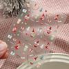 Cute Christmas Snowman Christmas Tree Santa Claus Nail Stickers Kawaii Art Stickers Diy New Year Accessories Manicure Decals