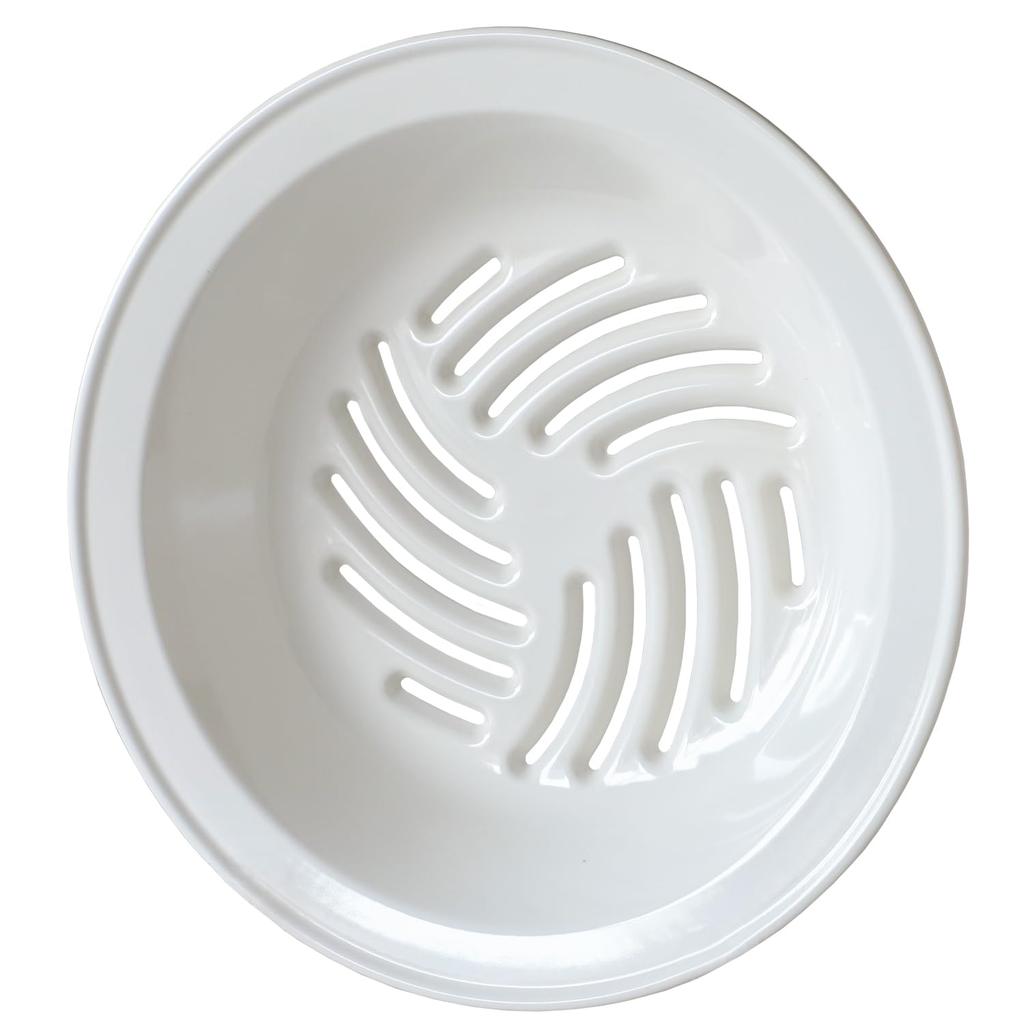 TAMAKI Решетчатый Диаметр x Высота Жесткий Слив, Маленький, 22.5см 3.5см, Керамика, T-960394