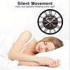 25cm Library Study Iron Wall Clock with Quiet Movement and Roman Numerals