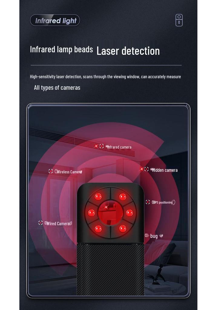 T3 Camera & GPS Detector - Anti-Peeping & Tracking Scanner for Hotels