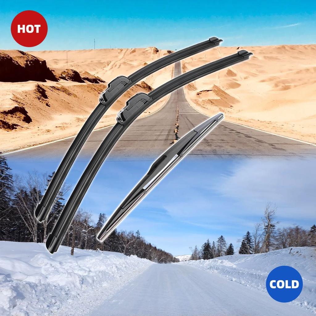 3 шт. для Subaru Impreza Hatchback MK3 GE GV GH GR 2007-2014 24 "16" 16 "передние и задние щетки стеклоочистителя лобовое стекло резак для окон аксессуары 2014