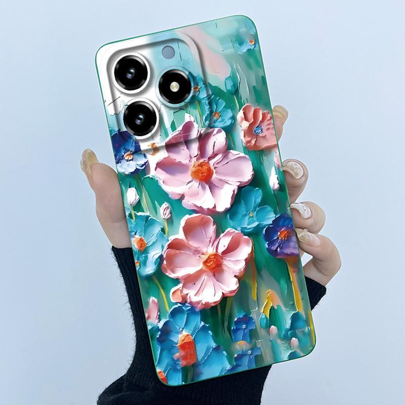 Чехол для Realme C61 C63 Милый Панда Сладкие Девочки Кошки Силиконовый Мягкий Задний Чехол для Realme Narzo N63 2024 Бампер Защитный Чехол