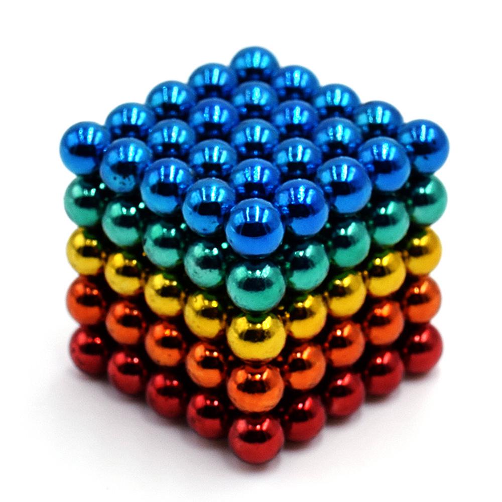 5 мм 125 шт. 5 цветов магнитные шарики магниты офисная игрушка магнитная скульптура Backyballs подарок для