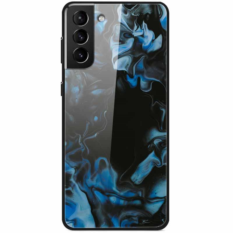 Закаленное Стекло Жесткий Чехол Для Samsung S21 FE 5G Чехол Роскошный Расписной Funda для Samsung Galaxy S21 Plus Ultra FE 5G Чехлы S21FE