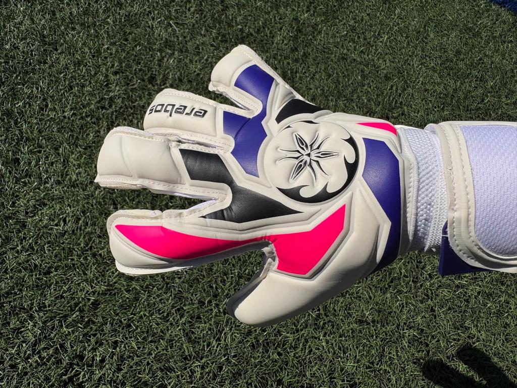Erebos Goalkeeper Gloves Zeus 3 Ergo Cuddle Grip Blue Blast 8 Soccer (1000229)