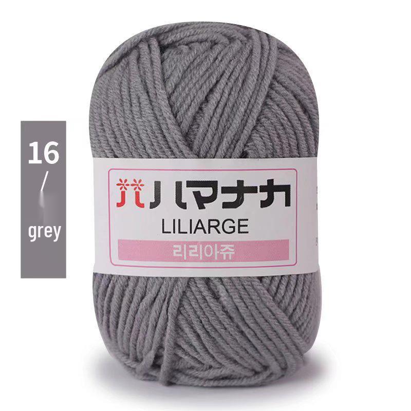 4-Ply Milk Cotton Yarn for Scarf, Doll, Bag, Medium-Thick Baby Crochet & Knitting DIY Material