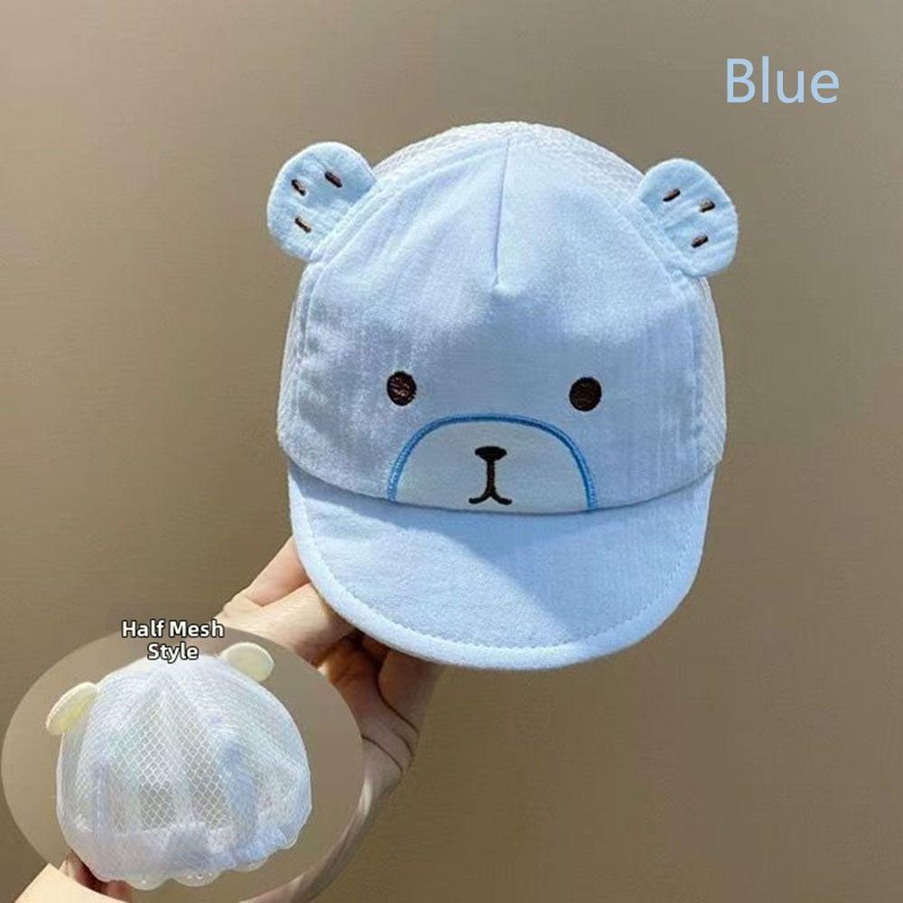 Soft Baby Baseball Cap Cute Cartoon Bear Ear Cap New Cotton Baby Cap